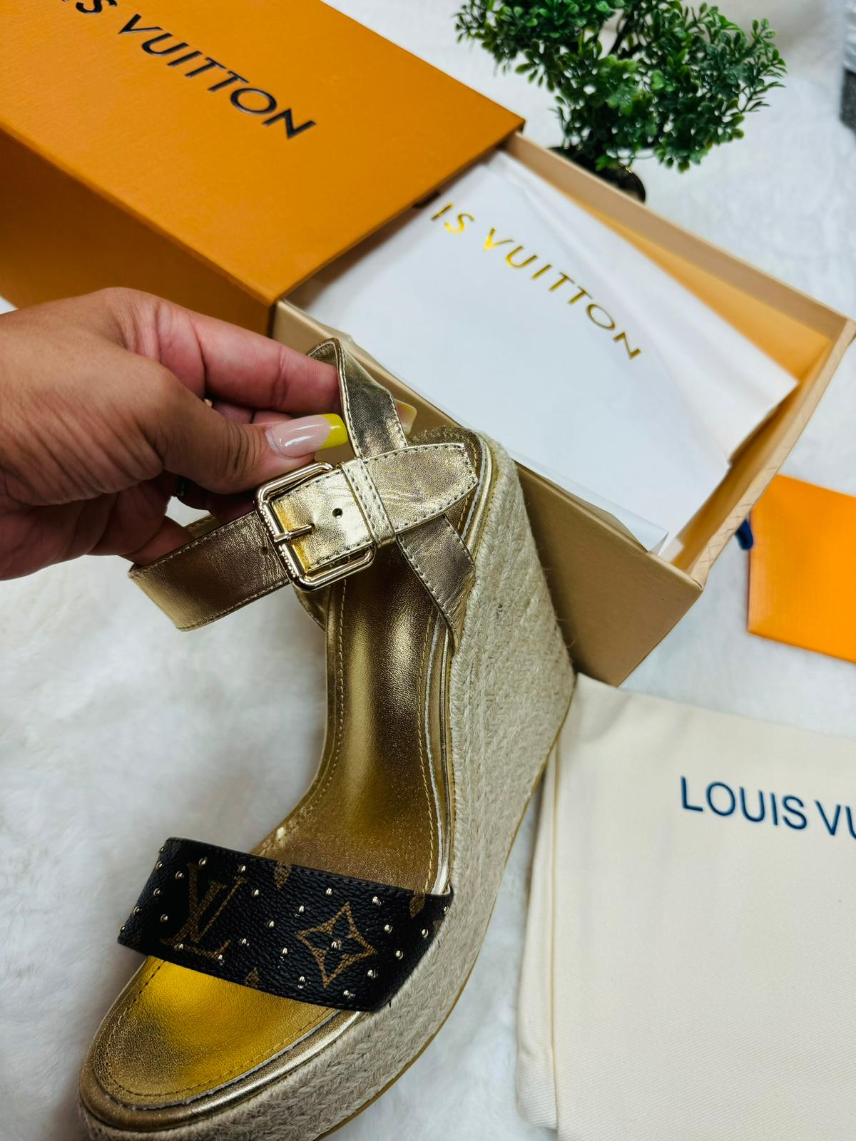 Designer platform sandal LV