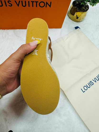 Designer platform sandal LV