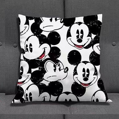 Minnie Mouse and Mickey Mouse small pillow cover