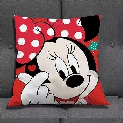 Minnie Mouse and Mickey Mouse small pillow cover