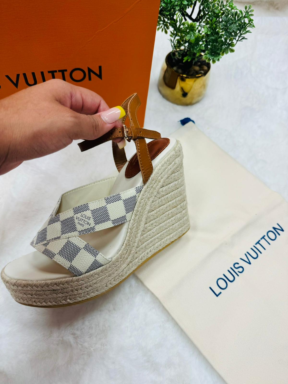Designer platform sandal LV