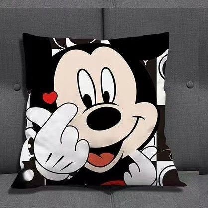 Minnie Mouse and Mickey Mouse small pillow cover