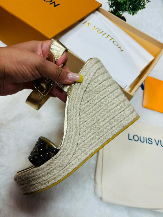 Designer platform sandal LV